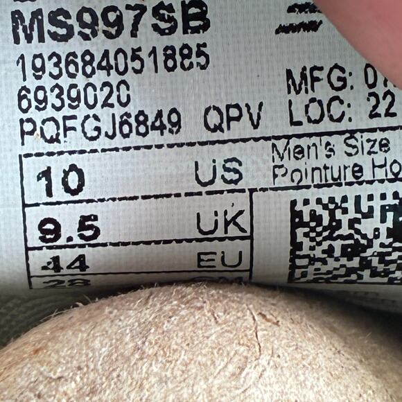 New Balance 997 Sport Stonewear Lace Up Trail Running Shoes MS997SB Mens Size 10 - Picture 8 of 9